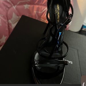 Saint Laurent Black Women's Shoes Patent